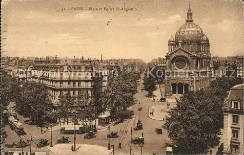 Paris Place et Eglise Saint Augustin Kat. Paris