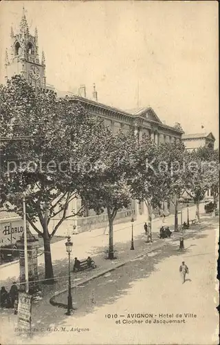 Avignon Vaucluse Hotel de Ville et Clocher de Jacquemart Kat. Avignon