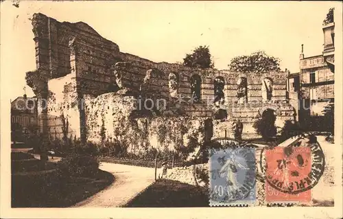 Bordeaux Ruines du Palais Gallien Stempel auf AK Kat. Bordeaux