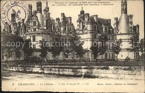 Chambord Blois Chateau Aile Francois Ier Kat. Chambord