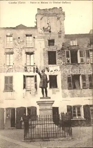 Corte Statue et Maison du General Gaffaury Kat. Corte