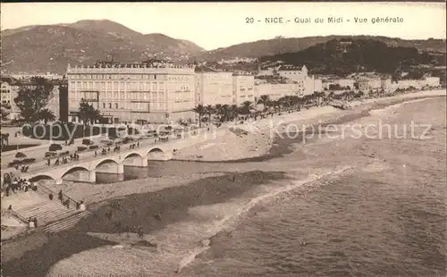 Nice Alpes Maritimes Quai du Midi vue generale Kat. Nice