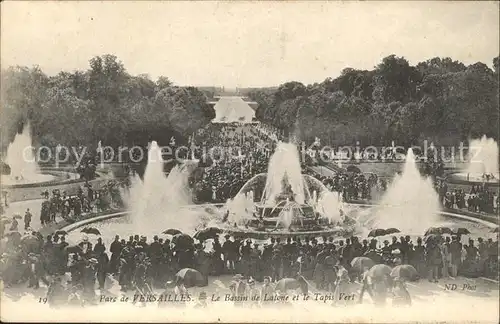 Versailles Yvelines Parc Bassin de Latone et le Tapis Vert Fontaine Kat. Versailles