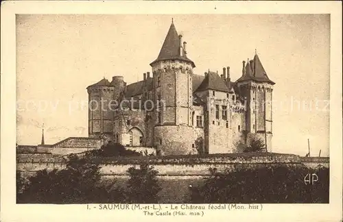 Saumur Chateau feodal Monument historique Kat. Saumur