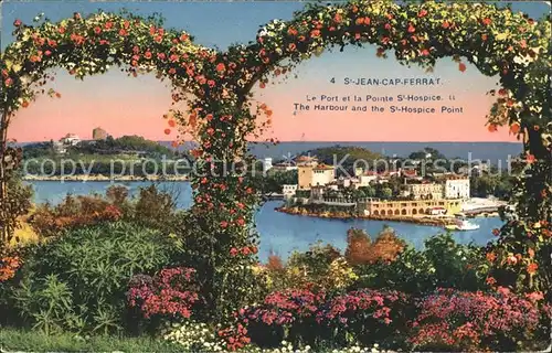 Saint Jean Cap Ferrat Le Port et la Pointe de Saint Hospice Jardin Fleurs Kat. Saint Jean Cap Ferrat