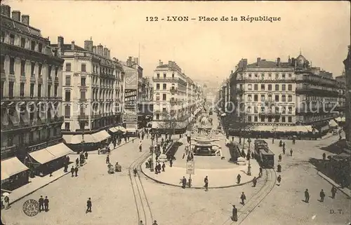 Lyon France Place de la Republique Monument Kat. Lyon