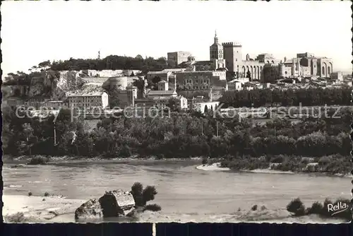 Avignon Vaucluse Pont Saint Benezet Rocher des Doms Palais des Papes Kat. Avignon