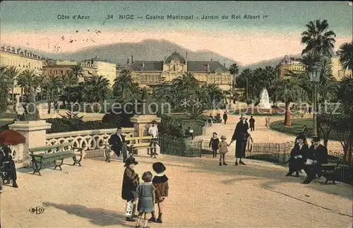 Nice Alpes Maritimes Casino Municipal Jardin du Roi Albert Ier Kat. Nice