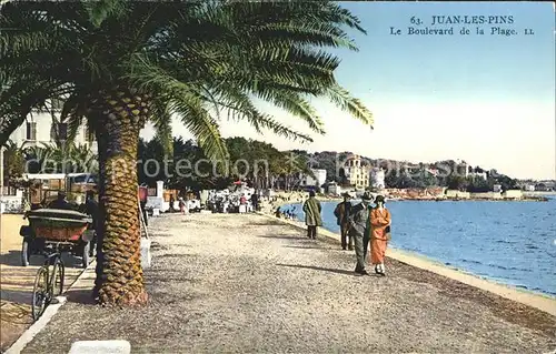 Juan les Pins Boulevard de la Plage Palmier Kat. Antibes