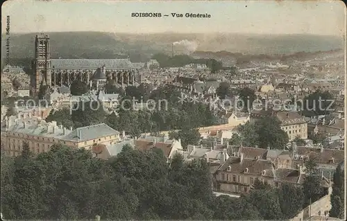 Soissons Aisne Vue generale Cathedrale Kat. Soissons