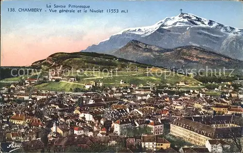 Chambery Savoie Vue generale et le Nivolet Kat. Chambery