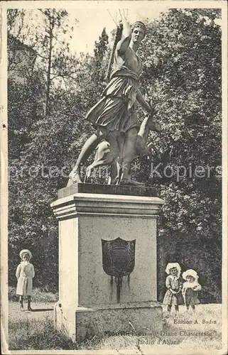 Montbrison Monument Diane Chasseresse Jardin d Allard Kat. Montbrison