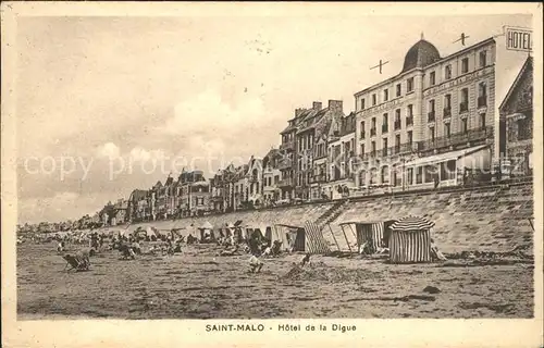 Saint Malo Ille et Vilaine Bretagne Hotel de la Digue Plage Kat. Saint Malo