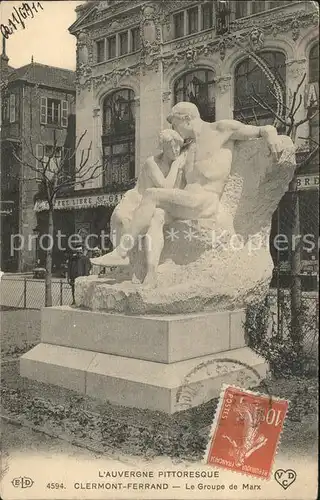 Clermont Ferrand Le Groupe de Marx Monument Sculpture Kat. Clermont Ferrand