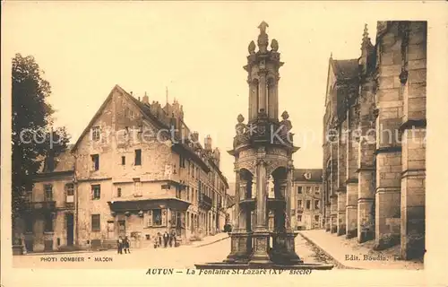 Autun Fontaine Saint Lazare XV siecle Kat. Autun