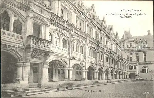 Pierrefonds Oise Chateau Cour et Galerie exterieure Kat. Pierrefonds