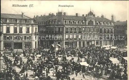 Muelhausen Elsass Franklinplatz Kat. Mulhouse