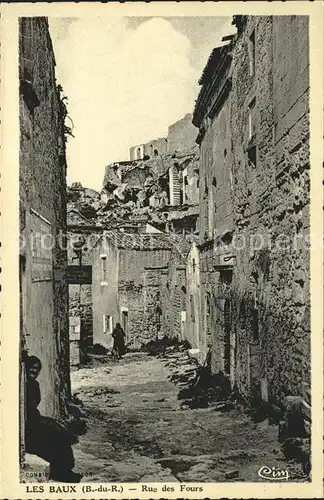 Les Baux de Provence Rue des Fours Kat. Les Baux de Provence