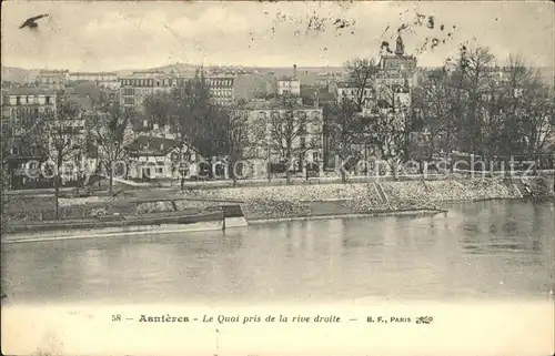 Asnieres Eure Quai vue prise de la rive droite / Asnieres /Arrond. de Bernay