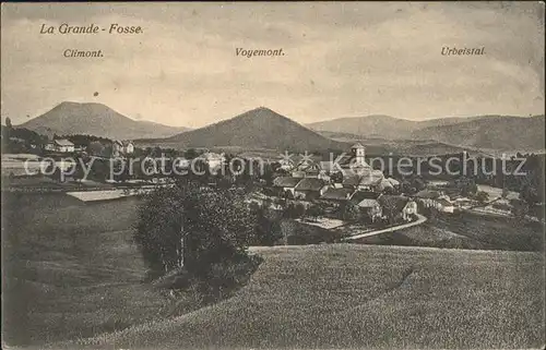 La Grande Fosse Panorama avec Climont Voyemont et Urbeistal Kat. La Grande Fosse
