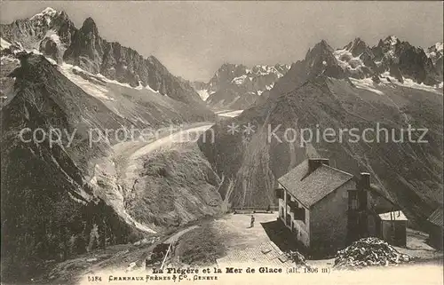 Chamonix La Flegere et la Mer de Glace Eismeer Gletscher Kat. Chamonix Mont Blanc