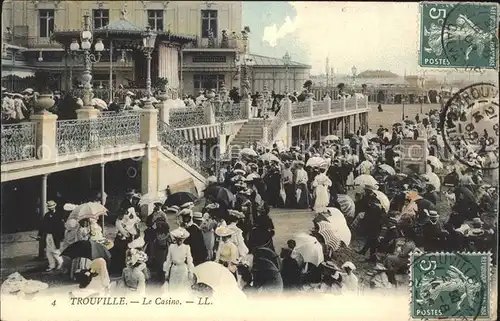 Trouville sur Mer Casino Stempel auf AK Kat. Trouville sur Mer