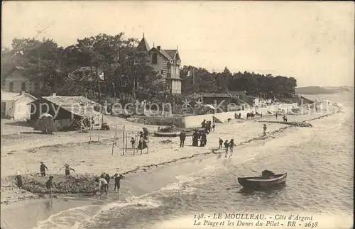 Le Moulleau Plage de les Dunes du Pilat Kat. La Teste de Buch