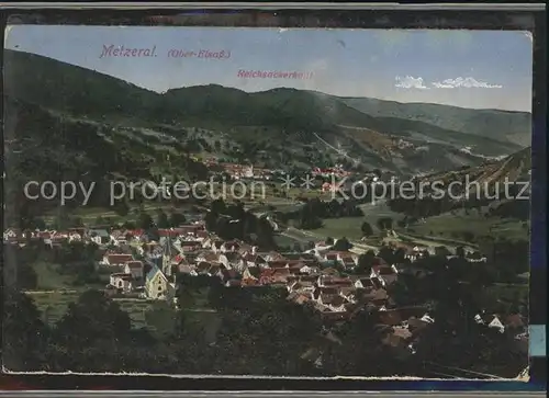 Metzeral Haut Rhin Panorama mit Reichsackerkopf Vogesen Kat. Metzeral