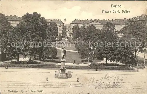 Torino Piazza Carlo Felice  Kat. Torino