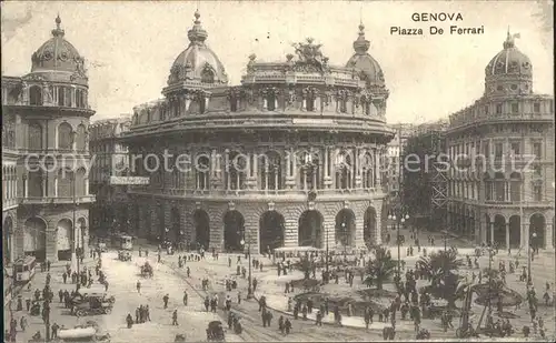 Genova Genua Liguria Piazza De Ferrari Kat. Genova