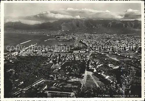 Palermo Sicilia Golfo Fliegeraufnahme Kat. Palermo