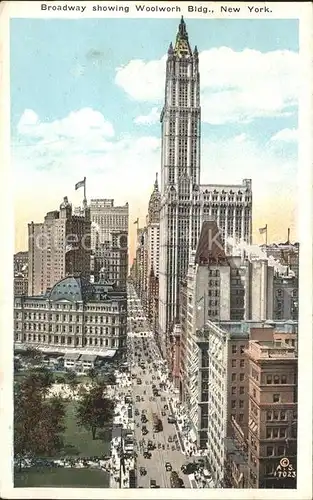 New York City Broadway Woolworth Building Skyscraper / New York /