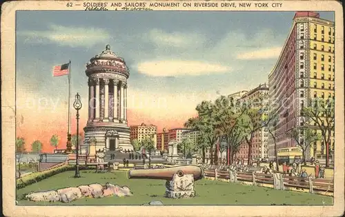 New York City Soldiers und Sailors Monument on Riverside Drive / New York /