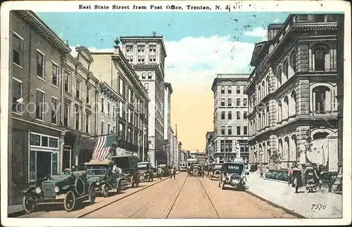 Trenton New Jersey East State Street from Post Office Kat. Trenton