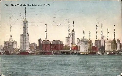 Jersey City New York Skyline Skyscraper Kat. Jersey City