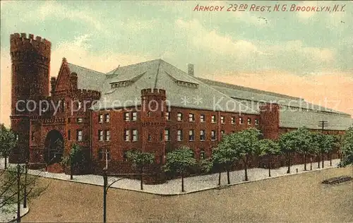 Brooklyn New York Armory Building 23rd Regiment Kat. Brooklyn