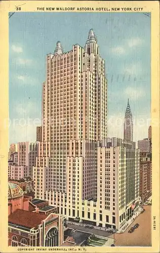 New York City New Waldorf Astoria Hotel / New York /
