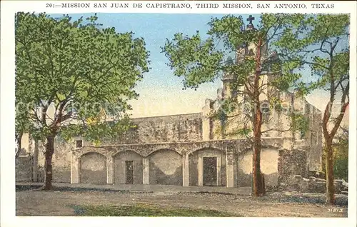 San Antonio Texas Mission San Juan de Capistrano 18th Century Kat. San Antonio