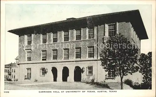 Austin Texas Garrison Hall at University Kat. Austin