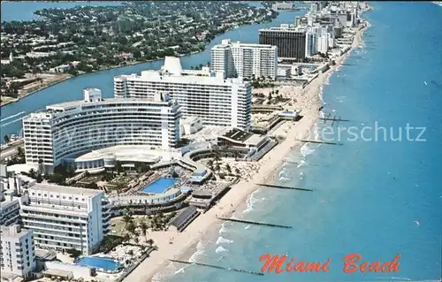 Miami Beach Hotels Beach aerial view Kat. Miami Beach