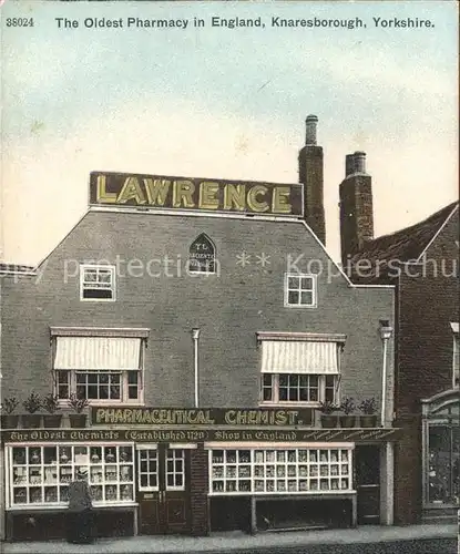 Knaresborough Lawrence Oldest Pharmacy in England Kat. Harrogate