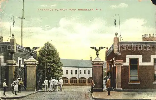 Brooklyn New York Entrance to Navy Yard Kat. Brooklyn