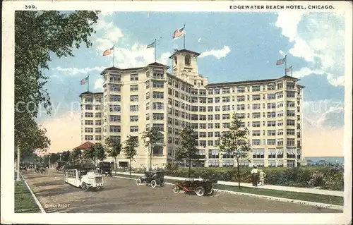 Chicago Illinois Edgewater Beach Hotel Automobile Kat. Chicago