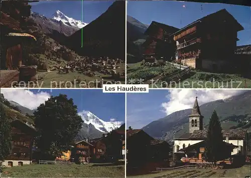 Les Hauderes Panorama Ortsansichten Kirche Kat. Les Hauderes