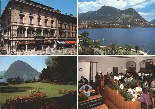Lugano TI Albergo Pestalozzi e Palazzo dei Congressi Lago di Lugano Kat. Lugano