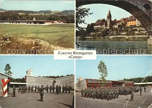 Bremgarten AG Kaserne Camp Exerzierplatz Stadtblick / Bremgarten /Bz. Bremgarten