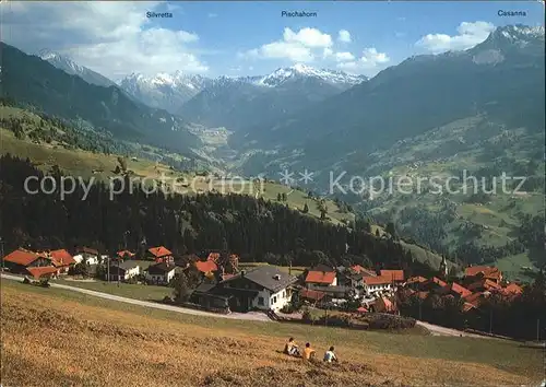 Pany mit Klosters Silvretta Pischahorn Casanna Kat. Pany Luzein