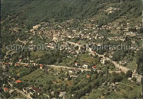 Brione e Minusio Fliegeraufnahme Kat. Brione sopra Minusio