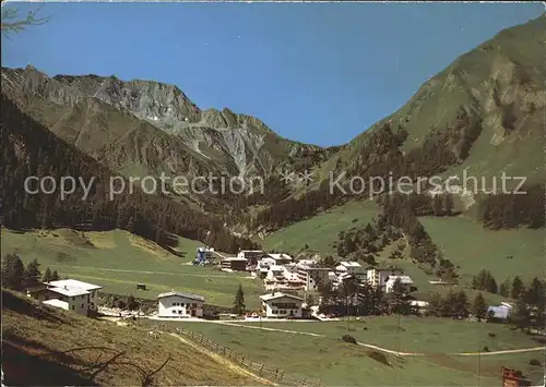 Samnaun Dorf Ortsansicht Kat. Samnaun Dorf