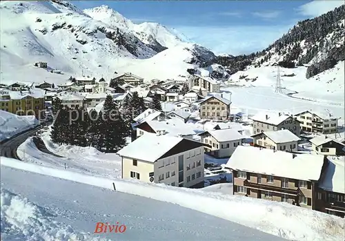 Bivio Panorama Ortsblick Kat. Bivio